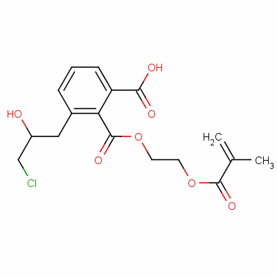 2-[(2-Methyl-1-oxoallyl)oxy]ethyl hydrogen 3-chloro-2-hydroxypropylphthalate Structure,54380-33-5Structure