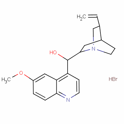 奎寧氫溴酸鹽結(jié)構(gòu)式_549-49-5結(jié)構(gòu)式