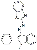 2-(1-Methyl-2-phenyl-indol-3-ylazo)-benzothiazole Structure,55773-66-5Structure