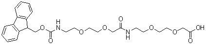 Fmoc-8-amino-3,6-dioxaoctanoyl-8-amino-3,6-dioxaoctanoic acid Structure,560088-89-3Structure