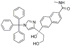 (S)-6-(1,3-dihydroxy-1-(1-trityl-1h-imidazol-4-yl)propyl)-n-methyl-2-naphthamide Structure,566200-79-1Structure