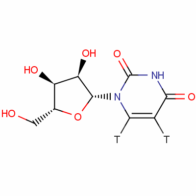 尿苷-5 6-3h結(jié)構(gòu)式_56654-40-1結(jié)構(gòu)式