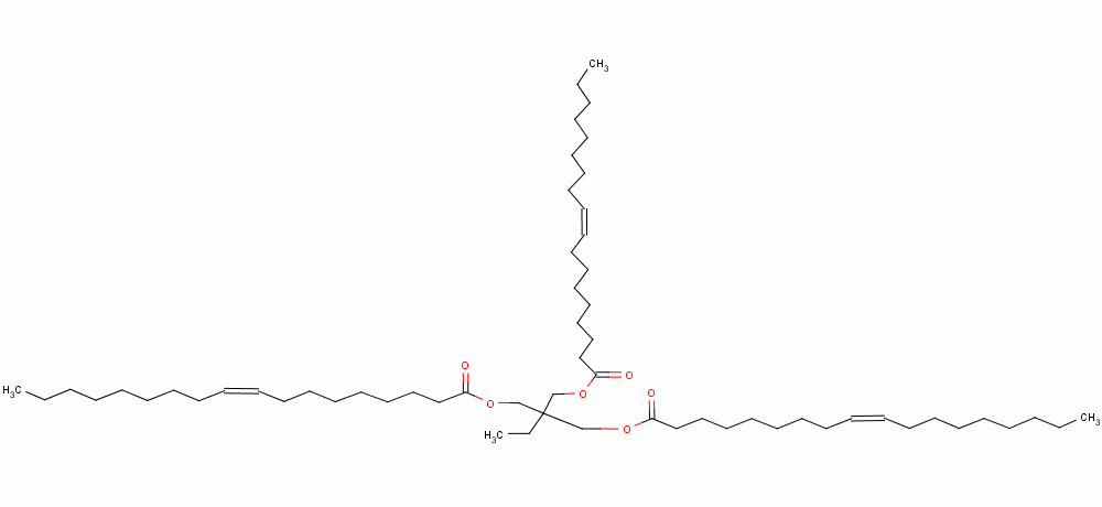 2-Ethyl-2-[[(1-oxooleyl)oxy]methyl]-1,3-propanediyl dioleate Structure,57675-44-2Structure