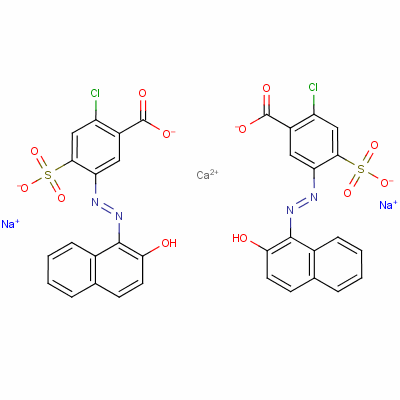 Benzoic acid, 2-chloro-5-[(2-hydroxy-1-naphthalenyl)azo]-4-sulfo-, calcium sodium salt (2:1:2) Structure,5850-80-6Structure