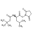 2,5-Dioxo-1-pyrrolidinyl n-{[(2-methyl-2-propanyl)oxy]carbonyl}-d-leucinate Structure,60111-76-4Structure