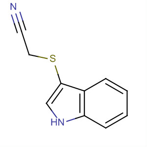 (Indol-3-ylthio)acetonitrile Structure,61021-51-0Structure