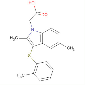 3-[(2-Methylphenyl)thio]-2,5-dimethyl-1h-indole-1-acetic acid Structure,628736-78-7Structure