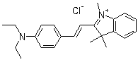 3H-indolium, 2-[2-[4-(diethylamino)phenyl] ethenyl]-1,3,3-trimethyl-, chloride Structure,6359-45-1Structure