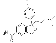 Citalopram related compound a (25 mg) (1-(3-(dimethylamino)propyl)-1-(4-fluorophenyl)-1,3-dihydroisobenzofuran-5-carboxamide) Structure,64372-56-1Structure