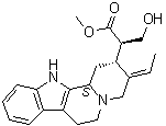 Indolo[2,3-a]quinolizine-2-aceticacid, 3-ethylidene-1,2,3,4,6,7,12,12b-octahydro-a-(hydroxymethyl)-, methyl ester, (ar,2r,3e,12bs)- Structure,6519-27-3Structure