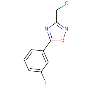 3-Chloromethyl-5-(3-iodo-phenyl)-[1,2,4]oxadiazole Structure,657423-55-7Structure