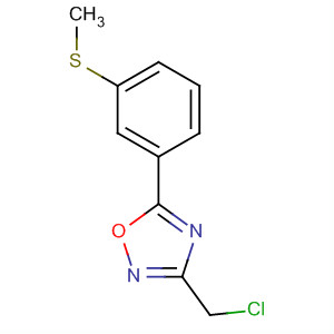 3-(Chloromethyl)-5-(3-(methylthio)phenyl)-1,2,4-oxadiazole Structure,657424-56-1Structure