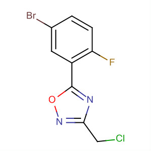 5-(5-Bromo-2-fluorophenyl)-3-(chloromethyl)-1,2,4-oxadiazole Structure,657424-60-7Structure