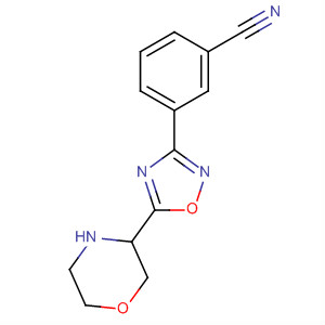 3-(5-Morpholin-3-yl-[1,2,4]oxadiazol-3-yl)-benzonitrile Structure,661458-54-4Structure