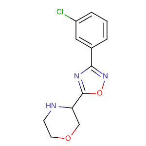 3-[3-(3-Chloro-phenyl)-[1,2,4]oxadiazol-5-yl]-morpholine Structure,661459-30-9Structure