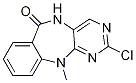 2-Chloro-11-methyl-5h-benzo[e]pyrimido[5,4-b][1,4]diazepin-6(11h)-one Structure,66427-86-9Structure