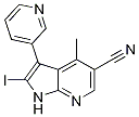 1H-pyrrolo[2,3-b]pyridine-5-carbonitrile, 2-iodo-4-methyl-3-(3-pyridinyl)- Structure,664991-73-5Structure