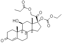 1,2-Dihydroprednicarbate (impurity f) Structure,671225-26-6Structure