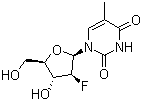 1-(2-Deoxy-2-fluoro-b-d-arabinofuranosyl)thymine Structure,69256-17-3Structure