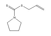 Allyl 1-pyrrolidinecarbodithioate Structure,701-13-3Structure