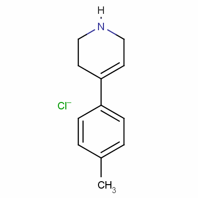 Pyridine,1,2,3,6-tetrahydro-4-(4-methylphenyl)-, hydrochloride (1:1) Structure,71965-06-5Structure