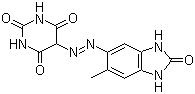 5-[(2,3-Dihydro-6-methyl-2-oxo-1h-benzimidazol-5-yl)azo]barbituric acid Structure,72102-84-2Structure