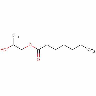 Heptanoic acid,2-hydroxypropyl ester Structure,7249-54-9Structure