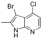 1H-pyrrolo[2,3-b]pyridine, 3-bromo-4-chloro-2-methyl- Structure,744209-66-3Structure