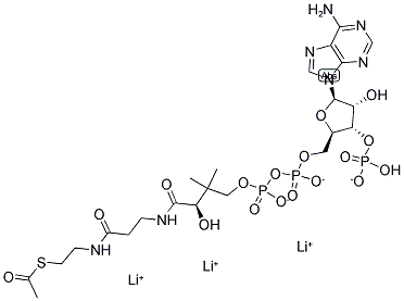 Acetyl coenzyme a trilithium salt Structure,75520-41-1Structure