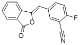 2-Fluoro-5-[(3-oxo-1(3h)-isobenzofuranylidene)methyl]-benzonitrile Structure,763114-25-6Structure