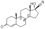 (17Alpha)-17-hydroxy-3-oxoandrost-4-ene-17-carbonitrile Structure,77881-13-1Structure