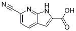 1H-pyrrolo[2,3-b]pyridine-2-carboxylic acid, 6-cyano- Structure,800401-57-4Structure