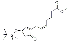 5-Heptenoic acid, 7-[(3r)-3-[[(1,1-dimethylethyl)dimethylsilyl]oxy]-5-oxo-1-cyclopenten-1-yl ]-, methyl ester, (5z)- Structure,82542-42-5Structure