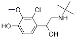 4-(2-(Tert-butylamino)-1-hydroxyethyl)-3-chloro-2-methoxyphenol Structure,83847-89-6Structure