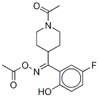 (E)-1-acetyl-n-(acetyloxy)-α-(5-fluoro-2-hydroxyphenyl)-4-piperidinemethanimine Structure,84163-52-0Structure