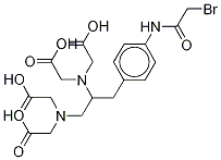 Rac (bromoacetamidophenylmethyl)ethylenediaminetetraacetic acid Structure,84256-91-7Structure