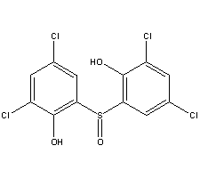 Phenol,2,2-sulfinylbis[4,6-dichloro- Structure,844-26-8Structure