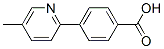 4-(5-Methyl-2-pyridinyl)benzoic acid Structure,845826-92-8Structure