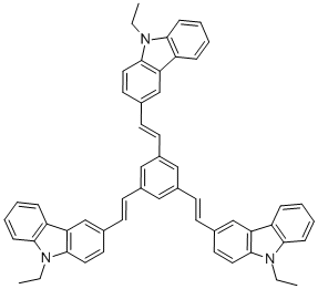 1,3,5-Tris(2-(9-ethylcabazyl-3)ethylene& Structure,848311-04-6Structure