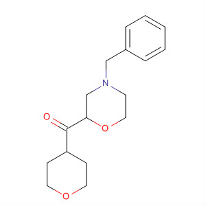 (4-Benzylmorpholin-2-yl)(tetrahydro-2h-pyran-4-yl)methanone Structure,852237-39-9Structure