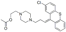 (Z)-4-[3-(2-chloro-9h-thioxanthen-9-ylidene)propyl]piperazine-1-ethyl acetate Structure,85721-05-7Structure