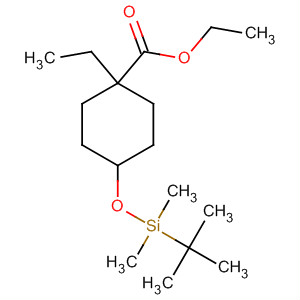 Cis-ethyl 1-ethyl-4-(tert-butyldimethylsilyloxy)-cyclohexanecarboxylate Structure,862728-40-3Structure