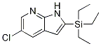 1H-pyrrolo[2,3-b]pyridine, 5-chloro-2-(triethylsilyl)- Structure,866546-06-7Structure