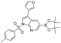 1H-pyrrolo[2,3-b]pyridine, 3-(3-furanyl)-1-[(4-methylphenyl)sulfonyl]-5-(4,4,5,5-tetramethyl-1,3,2-dioxaborolan-2-yl)- Structure,875639-27-3Structure