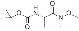 R-tert-butyl 1-(methoxy(methyl)amino)-1-oxopropan-2-ylcarbamate Structure,87694-49-3Structure