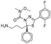 (2S)-2-(3-氨基丙基)-5-(2,5-二氟苯基)-N-甲氧基-N-甲基-2-苯基-1,3,4-噻二唑-3(2H)-羧酰胺結(jié)構(gòu)式_885060-09-3結(jié)構(gòu)式