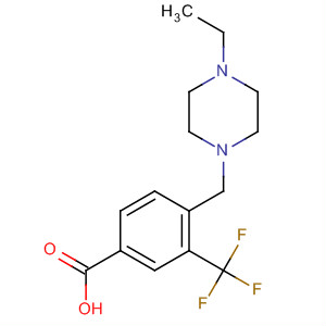 4-((4-Ethylpiperazin-1-yl)methyl)-3-(trifluoromethyl)benzoic acid Structure,887565-40-4Structure