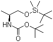 (S)-tert-butyl 1-(tert-butyldimethylsilyloxy)propan-2-ylcarbamate Structure,909297-88-7Structure