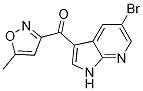 (5-Bromo-1h-pyrrolo[2,3-b]pyridin-3-yl)(5-methyl-3-isoxazolyl)-methanone Structure,918514-88-2Structure