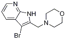 1H-pyrrolo[2,3-b]pyridine, 3-bromo-2-(4-morpholinylmethyl)- Structure,918515-15-8Structure